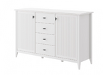 Спальня Никея Белая Комод 4 ящика 2 двери - Мебель | Мебельный | Интернет магазин мебели | Екатеринбург