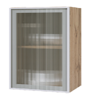 Кухня Стайл Леко АМВ 60 WHITE VELVET Шкаф со стеклом 600 - Мебель | Мебельный | Интернет магазин мебели | Екатеринбург