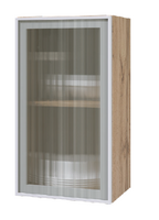 Кухня Стайл Леко АМВ 40 WHITE VELVET Шкаф со стеклом 400 - Мебель | Мебельный | Интернет магазин мебели | Екатеринбург