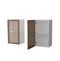 Кухня Стайл Леко АМВ 40 BRASS AMBER Шкаф со стеклом 400 - Мебель | Мебельный | Интернет магазин мебели | Екатеринбург