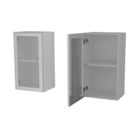 АМВ 40 WHITE VELVET Шкаф со стеклом 400 - Мебель | Мебельный | Интернет магазин мебели | Екатеринбург