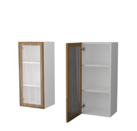 Кухня Берген АМВ 40 BRASS VELVET Шкаф со стеклом 400 - Мебель | Мебельный | Интернет магазин мебели | Екатеринбург