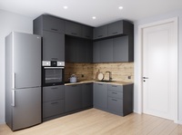 Кухня Антрацит 2200*1700 с доводчиками и сушкой - Мебель | Мебельный | Интернет магазин мебели | Екатеринбург