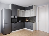 Кухня Санторини МДФ 2200*1700 с доводчиками и сушкой - Мебель | Мебельный | Интернет магазин мебели | Екатеринбург