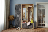 Прихожая Канзас со шкафом ВНК Обсидиан - Мебель | Мебельный | Интернет магазин мебели | Екатеринбург