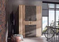 Шкаф распашной Нельсон ШК-03 на 1600 Дуб каньон - Мебель | Мебельный | Интернет магазин мебели | Екатеринбург